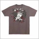 ROCK N ROLL SKULL T-SHIRT LG