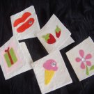 mulberry paper handmade cards 5 pcs