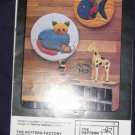 VTG pattern "Cat" and "Fish" hoops or use as quilt square uncut out of print FREE US SHIPPING