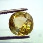 6.99 Ct GII Certified Unheated Untreted Natural Ceylon Yellow Sapphire/Pukhraj