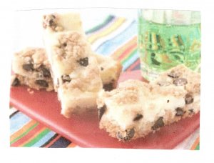 Chocolate chip cream cheese bar