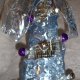 Christmas Tree Mirror - Purple Balls & Ribbon