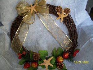 Wreath - Grapevine - Starfish