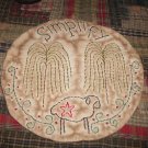Prim Simplify Sheep & Willow Candle Mat