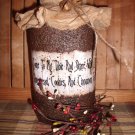 Primitive Grubby Grungy Jar - Half Gallon Size