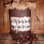 Primitive Grubby Grungy Jar - Half Gallon Size