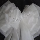 White Wedding Pew Bows