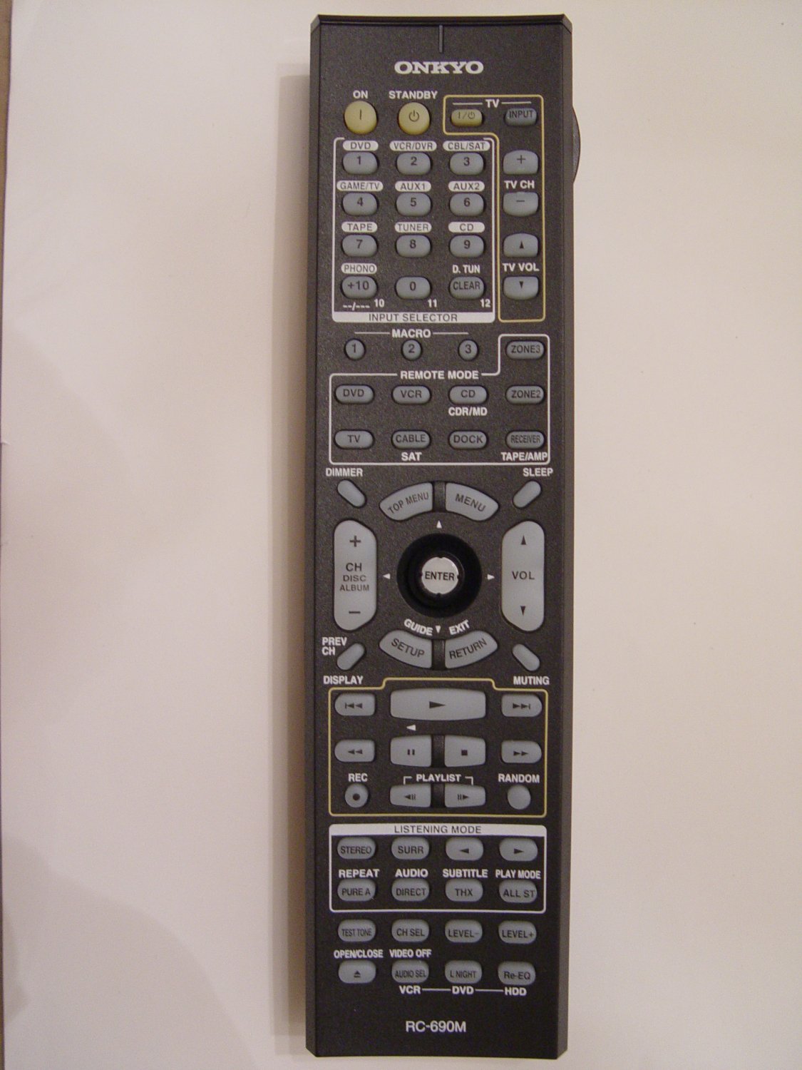 Onkyo RC-690M Remote Control Part # 24140690