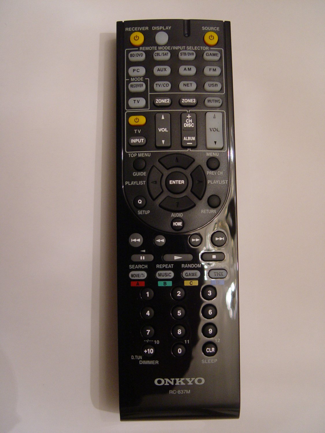 Onkyo RC837M Remote Control Part 24140837