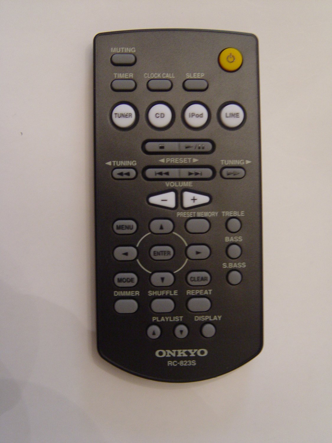 Onkyo RC-823S Remote Control Part # 076D0TD041