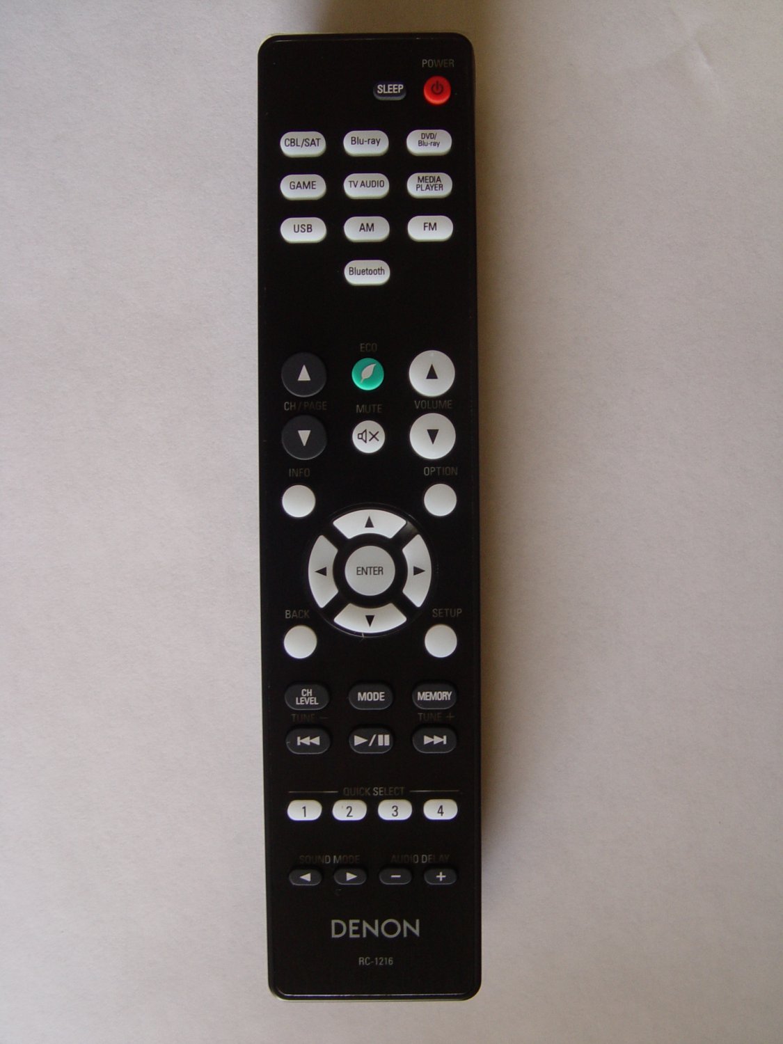 Denon RC-1216 Remote Control Part # 30701024400AD