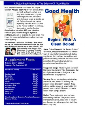 SUPER COLON CLEAN