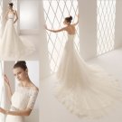 Sexy A LINE STYLE Wedding Dress Bridesmaid Bridal Gown Custom