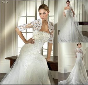 Sexy A LINE STYLE Wedding Dress Bridesmaid Bridal Gown Custom