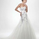 Sexy A LINE STYLE Wedding Dress Bridesmaid Bridal Gown Custom