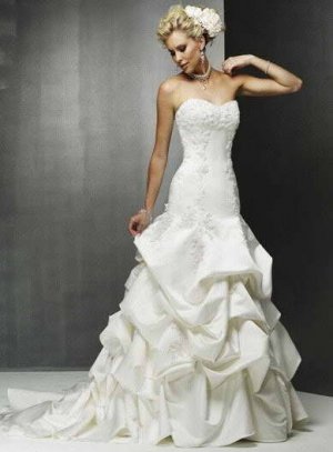 Sexy A LINE STYLE Wedding Dress Bridesmaid Bridal Gown Custom