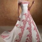 Sexy A LINE STYLE Wedding Dress Bridesmaid Bridal Gown Custom