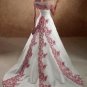 Sexy A LINE STYLE Wedding Dress Bridesmaid Bridal Gown Custom