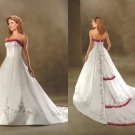 Sexy A LINE STYLE Wedding Dress Bridesmaid Bridal Gown Custom