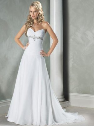 Sexy A LINE STYLE Wedding Dress Bridesmaid Bridal Gown Custom