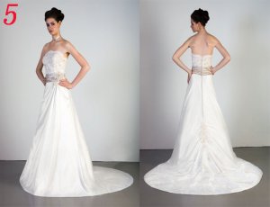 Sexy A LINE STYLE Wedding Dress Bridesmaid Bridal Gown Custom