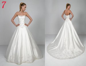 Sexy A LINE STYLE Wedding Dress Bridesmaid Bridal Gown Custom