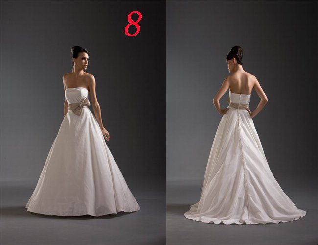 Sexy A LINE STYLE Wedding Dress Bridesmaid Bridal Gown Custom