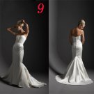 Sexy A LINE STYLE Wedding Dress Bridesmaid Bridal Gown Custom