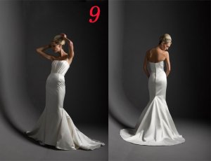 Sexy A LINE STYLE Wedding Dress Bridesmaid Bridal Gown Custom