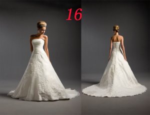 Sexy A LINE STYLE Wedding Dress Bridesmaid Bridal Gown Custom