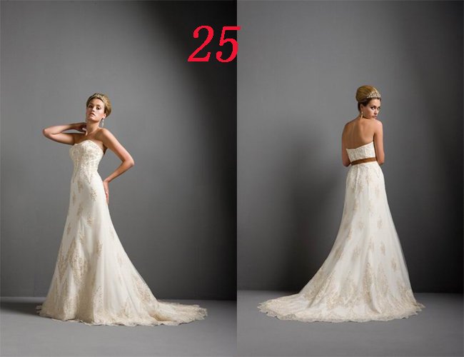 Sexy A LINE STYLE Wedding Dress Bridesmaid Bridal Gown Custom