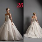 Sexy A LINE STYLE Wedding Dress Bridesmaid Bridal Gown Custom