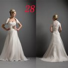 Sexy A LINE STYLE Wedding Dress Bridesmaid Bridal Gown Custom