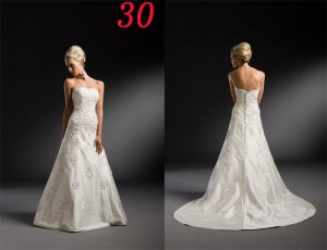 Sexy A LINE STYLE Wedding Dress Bridesmaid Bridal Gown Custom