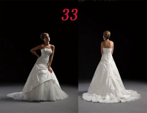 Sexy A LINE STYLE Wedding Dress Bridesmaid Bridal Gown Custom