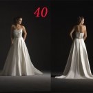 Sexy A LINE STYLE Wedding Dress Bridesmaid Bridal Gown Custom