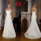 Sexy A LINE STYLE Wedding Dress Bridesmaid Bridal Gown Custom