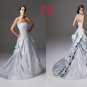 Sexy A LINE STYLE Wedding Dress Bridesmaid Bridal Gown Custom