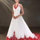 HOT Sexy Halter STYLE Wedding Dress Bridesmaid Bridal Gown Custom