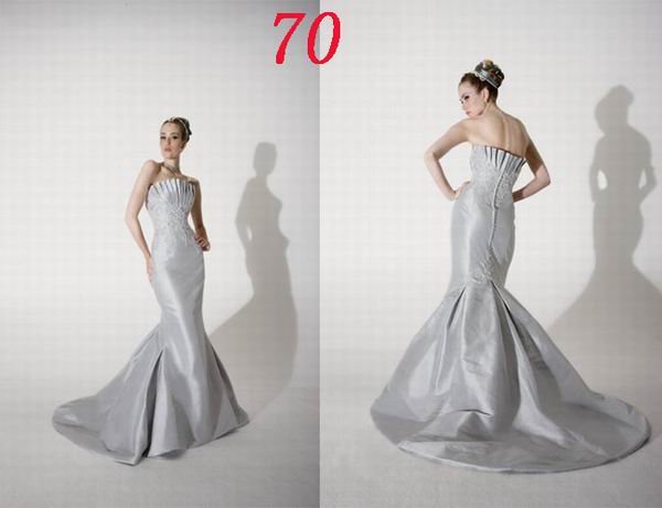 Mermaid Style Wedding Dress Bridesmaid Bridal Gown Custom