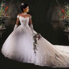 OFF THE SHOULDER Style LACE Wedding Dress Bridesmaid Bridal Gown Custom