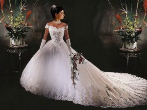 OFF THE SHOULDER Style LACE Wedding Dress Bridesmaid Bridal Gown Custom