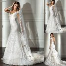 OFF THE SHOULDER Style LACE Wedding Dress Bridesmaid Bridal Gown Custom
