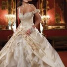 OFF THE SHOULDER Style LACE Wedding Dress Bridesmaid Bridal Gown Custom