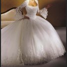 Strapless Style LACE Wedding Dress Bridesmaid Bridal Gown Custom