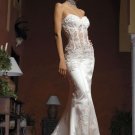 Strapless Style LACE Wedding Dress Bridesmaid Bridal Gown Custom