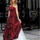 Strapless Style LACE Wedding Dress Bridesmaid Bridal Gown Custom