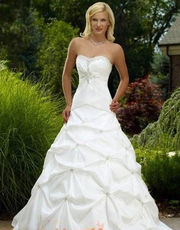 Strapless Style LACE Wedding Dress Bridesmaid Bridal Gown Custom