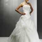 Strapless Style LACE Wedding Dress Bridesmaid Bridal Gown Custom