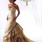 Strapless Style LACE Wedding Dress Bridesmaid Bridal Gown Custom